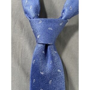 Charles Tyrwhitt 100% Silk Blue Paisley Tie